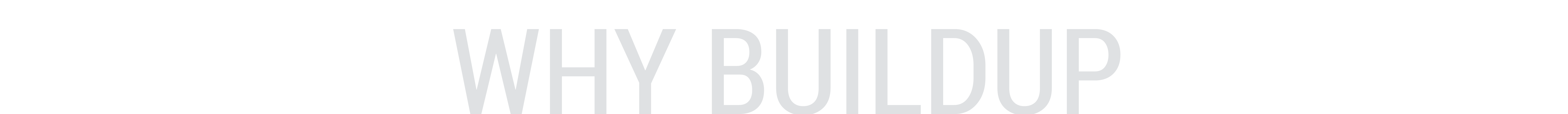 Why Buildup
